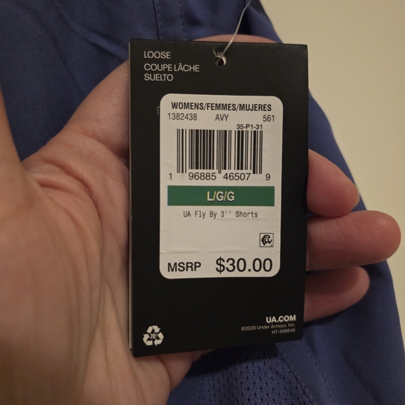 Under Armour Blue Athletic Shorts - Picture 3 of 5